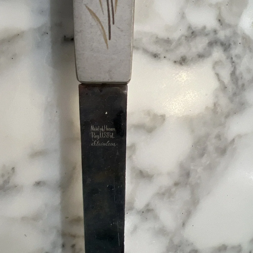 Vintage  Maid of Honor Ladle Stainless Wheat Handle Spouted Utensil Kitchen